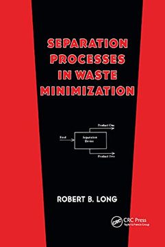 portada Separation Processes in Waste Minimization (Environmental Science & Pollution, Band 16) (en Inglés)