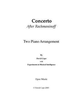 portada Concerto (After Rachmaninoff) Two Piano Arrangement (en Inglés)