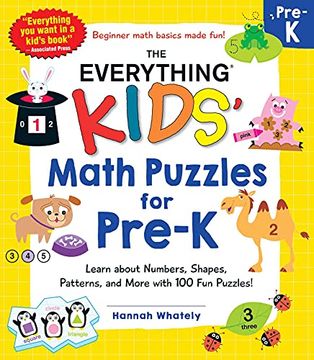 portada The Everything Kids'Math Puzzles for Pre-K: Learn About Numbers, Shapes, Patterns, and More With 100 fun Puzzles! (Everything Kids Series) (en Inglés)