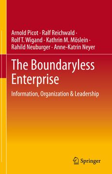 portada The Boundaryless Enterprise de Picot; Reichwald; Wigand; Möslein; Neuburger; Neyer(Springer Verlag Gmbh) (en Inglés)