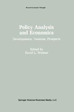 portada Policy Analysis and Economics: Developments, Tensions, Prospects (en Inglés)