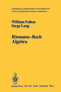 portada riemann-roch algebra (en Inglés)