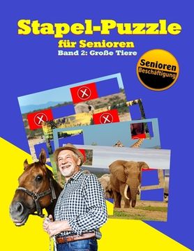 portada Stapel-Puzzle für Senioren: Thema: Große Tiere (en Alemán)