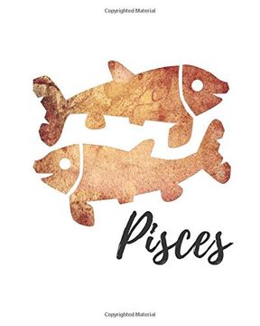portada Pisces: Pisces dot Grid Journal Brown 
