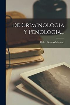 portada De Criminologia y Penologia.