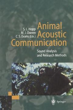 portada animal acoustic communication: sound analysis and research methods (en Inglés)