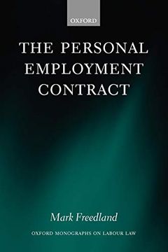 portada The Personal Employment Contract (Oxford Monographs on Labour Law) (in English)