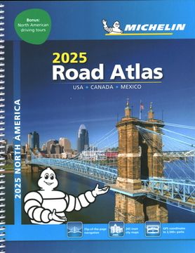 portada Michelin North America Road Atlas 2025: USA - Canada - Mexico (en Inglés)