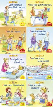 portada Pixi-Bundle 8er Serie 275: Connis Bunte Welt (8X1 Exemplar) (en Alemán)
