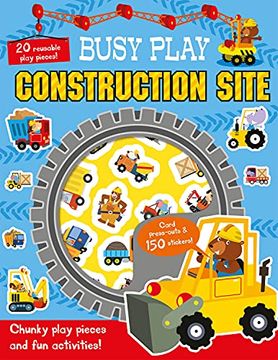 portada Busy Play Construction Site (Busy Play Activity Books) (en Inglés)