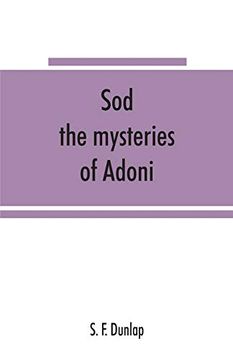portada Sōd: The Mysteries of Adoni (in English)