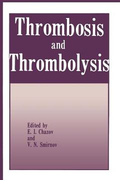 portada Thrombosis and Thrombolysis (en Inglés)