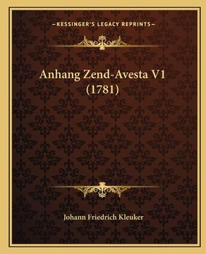 portada Anhang Zend-Avesta V1 (1781) (en Alemán)