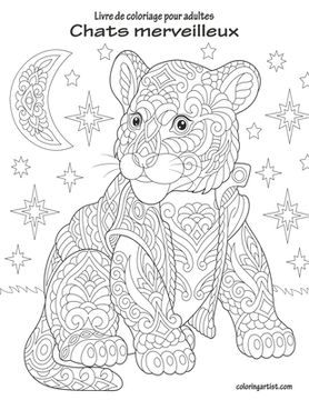 portada Livre de coloriage pour adultes Chats merveilleux