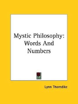 portada mystic philosophy: words and numbers (en Inglés)