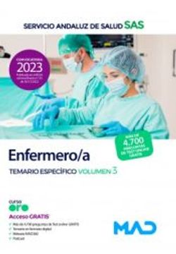 portada Enfermero/A. Temario Especifica (Vol. 3): Servicio Andaluz de Salud (Sas) (in Spanish)