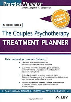 portada The Couples Psychotherapy Treatment Planner, with Dsm-5 Updates, 2nd Edition (PracticePlanners)