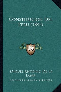 portada Constitucion del Peru (1895)