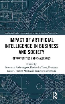 portada Impact of Artificial Intelligence in Business and Society (Routledge Studies in Innovation, Organizations and Technology) (en Inglés)