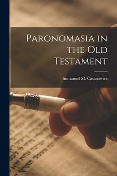 portada Paronomasia in the Old Testament (en Inglés)