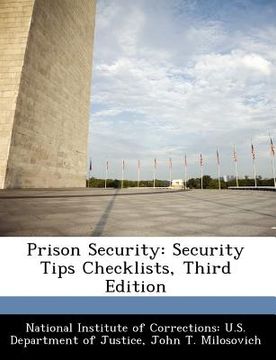 portada prison security: security tips checklists, third edition (en Inglés)