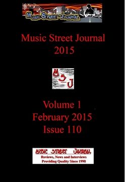 portada Music Street Journal 2015: Volume 1 - February 2015 - Issue 110 Hardcover Edition (in English)