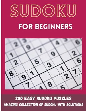 portada Sudoku for Beginners: 200 Easy Sudoku Puzzles (en Inglés)