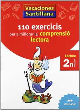 portada VACACIONES SANTILLANA 110 EXERCICIS PER A MILLORAR LA COMPRENSIO LECTORA 2 N PRIMARIA (in Spanish)