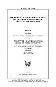 portada The impact of the current budget-constrained environment on military end strength (in English)