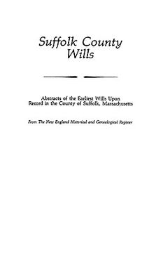 portada suffolk county wills (en Inglés)