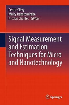 portada signal measurement and estimation techniques for micro and nanotechnology (en Inglés)
