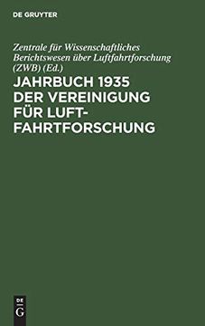 portada Jahrbuch 1935 der Vereinigung für Luftfahrtforschung (en Alemán)