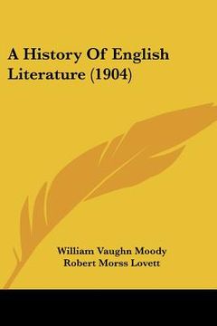 portada a history of english literature (1904) (en Inglés)