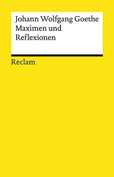 portada Maximen und Reflexionen (Reclams Universal-Bibliothek) (en Alemán)