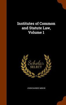 portada Institutes of Common and Statute Law, Volume 1 (in English)