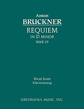 portada Requiem in D minor, WAB 39: Vocal score (en Latin)