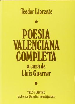 portada Poesia valenciana completa (Bib.d'estudis i investigacions) (in Spanish)