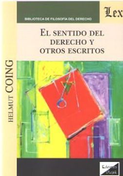 portada El Sentido del Derecho y Otros Escritos (in Spanish)