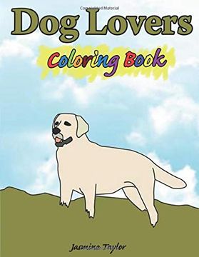 portada Dog Lovers Coloring Book (in English)