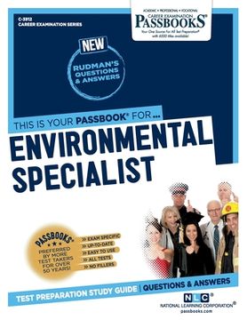 portada Environmental Specialist (C-3912): Passbooks Study Guide Volume 3912 (in English)