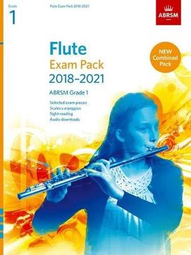 portada Flute Exam Pack 2018-2021, ABRSM Grade 1: Selected from the 2018-2021 syllabus. Score & Part, Audio Downloads, Scales & Sight-Reading (ABRSM Exam Pieces)