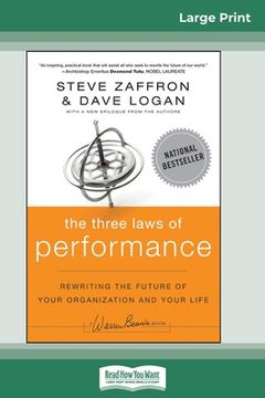 portada The Three Laws of Performance: Rewriting the Future of Your Organization and Your Life (16pt Large Print Edition) (in English)