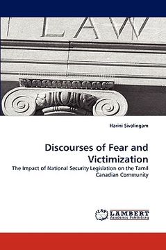 portada discourses of fear and victimization (en Inglés)