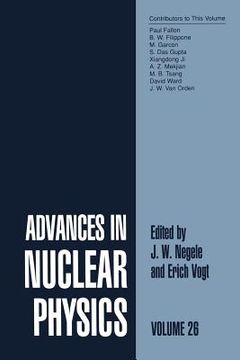 portada Advances in Nuclear Physics: Volume 26 (en Inglés)
