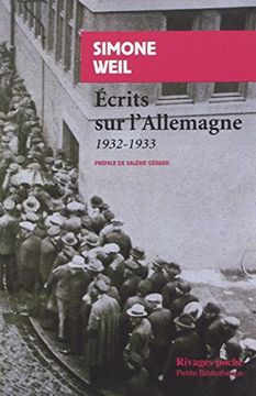 portada Ecrits sur l'Allemagne 1932-1933 (Rivages poche) (en Francés)