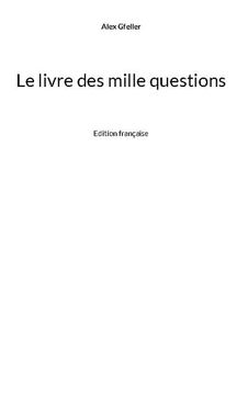 portada Le Livre des Mille Questions (en Francés)