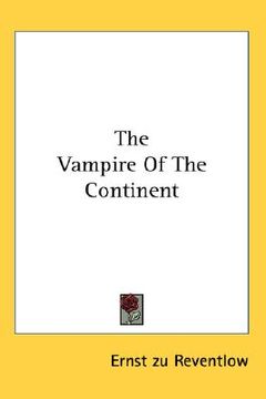 portada the vampire of the continent (in English)