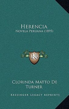 portada herencia: novela peruana (1895) (en Inglés)