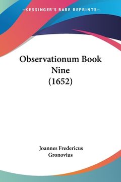 portada Observationum Book Nine (1652) (in Latin)