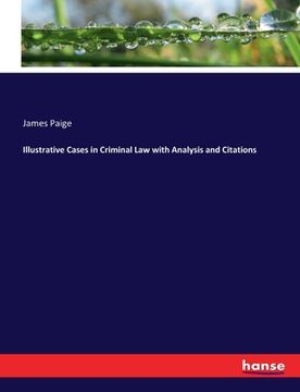 portada Illustrative Cases in Criminal Law with Analysis and Citations (en Inglés)